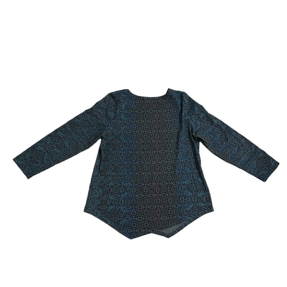 Habitat Clothes to Live In Blouse Long Sleeve Floral Boho Lagenlook Size Large - Picture 4 of 6